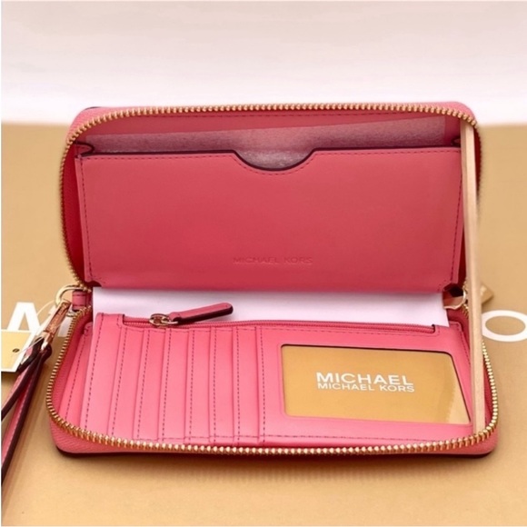 Michael Kors Jet Set Travel Wallet Phone Case Wristlet - Picture 6 of 8